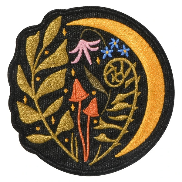 Moon Mushroom Floral Patch