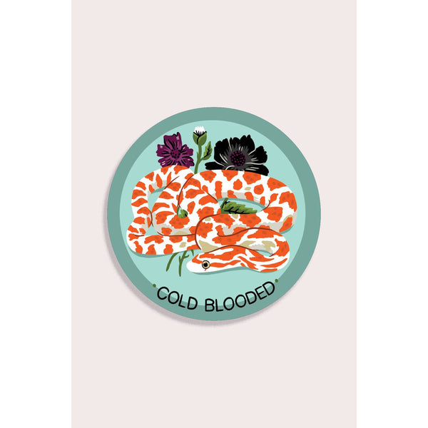 Cold Blooded Vinyl Sticker