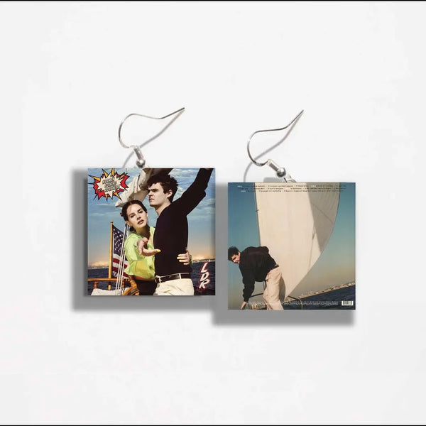 Lana Del Ray Norman F*cking Rockwell Miniature Vinyl Earrings