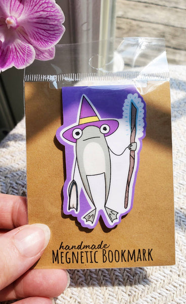 Wizard Frog Magnetic Bookmark