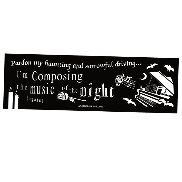 Music of the Night Bumper Sticker