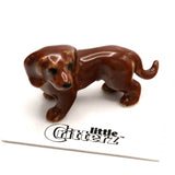 Julie Red Dachsund Porcelain Miniature