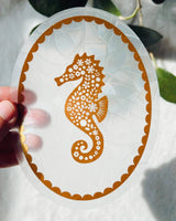 Seahorse Suncatcher Sticker