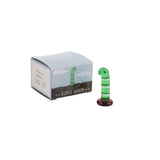 Artisan Green Glass Worm In Gift Box