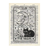 The Moon Cat Tarot Dictionary Print