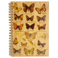 Butterfly Specimen Wooden Notebook