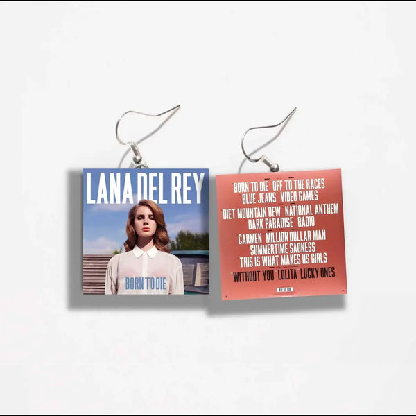 Lana Del Ray Born to Die Miniature Vinyl Earrings