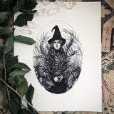 Caitlin McCarthy Green Witch Fine Art Print - Plant Witchcraft: 5" x 7"