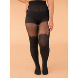 Over-The-Knee Crown Dot Tights