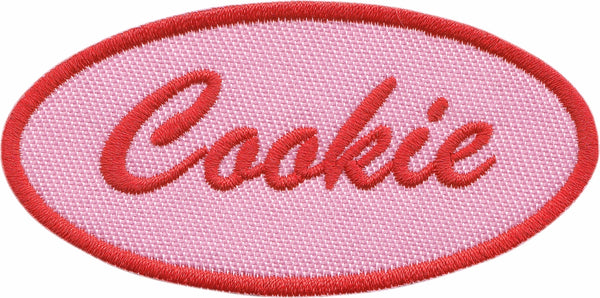 Pink Cookie Embroidered Patch