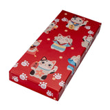 Lucky Cat Neko 2 Pair Chopsticks and Rests Git Set