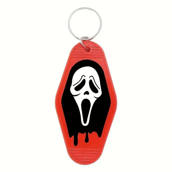 Scream Ghost face Motel Keychain