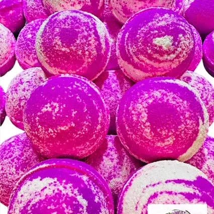 Nourishing Bath Bombs with Sweet Almond Oil: Holly Berry and Plum