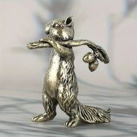 Brass Hiking Squirrel
