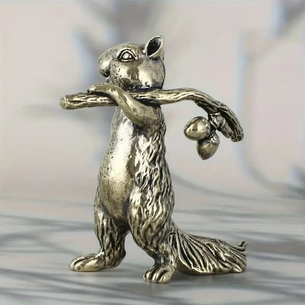 Brass Hiking Squirrel