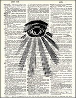 All Seeing Eye Dictionary Print