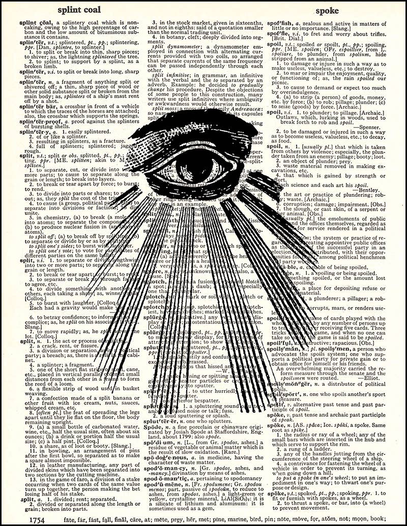 All Seeing Eye Dictionary Print – Obscurityshop