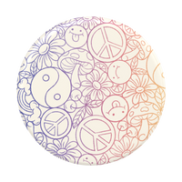 Peace And Love Gradient Pop Socket