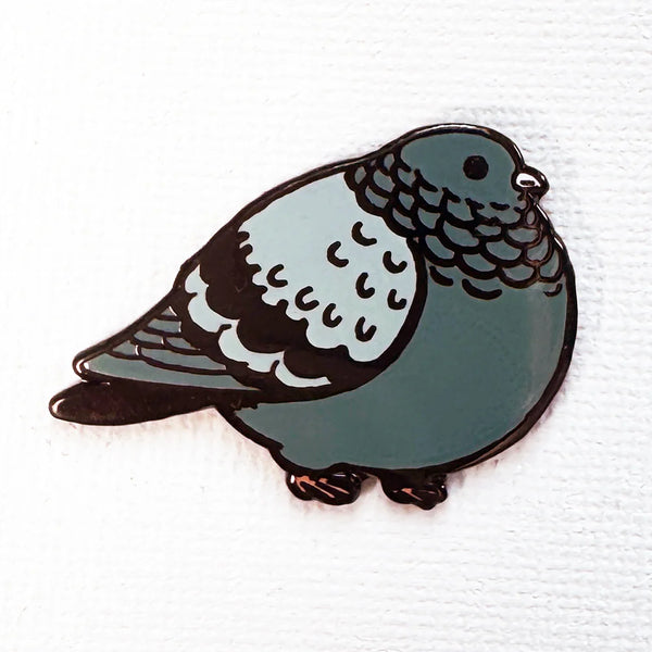 Fat Pigeon Enamel Pin