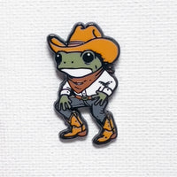 Howdy Cowboy Frog Enamel Pin