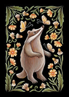 Faina Lorah Framed Badger Print