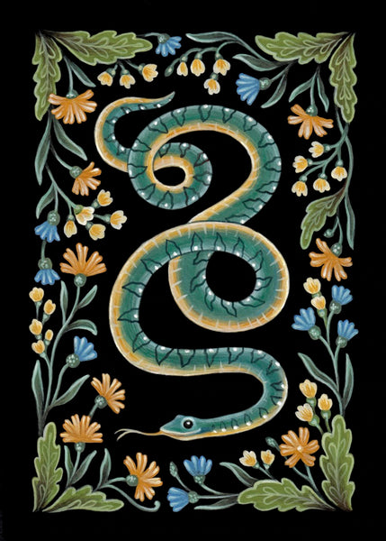 Faina Lorah Framed Snake Art Print