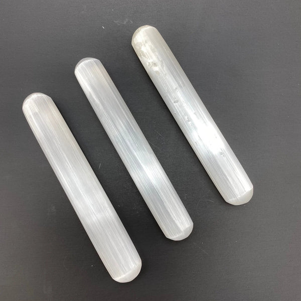 Selenite Round Wands