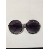 Oversized Round Floral Sunglasses