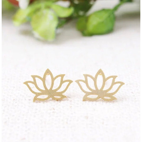 Lotus Flower Studs