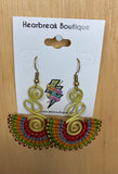 Colourful Woven & Beaded Detail Earrings