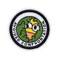 Avoid Confrontation Homer Bush Small Iron On Patch