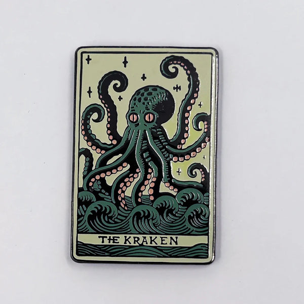 The Kraken Tarot Enamel Pin