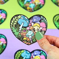 Mushroom Love Vinyl Sticker