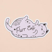 Purr Evil Vinyl  Sticker