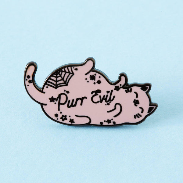 Purr Evil Enamel Pin