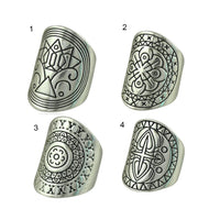 Wide Band Boho Ring