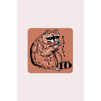 Scrappy Raccoon Vinyl Sticker