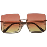 Oversized Square Ombre Sunglasses - Assorted Colours