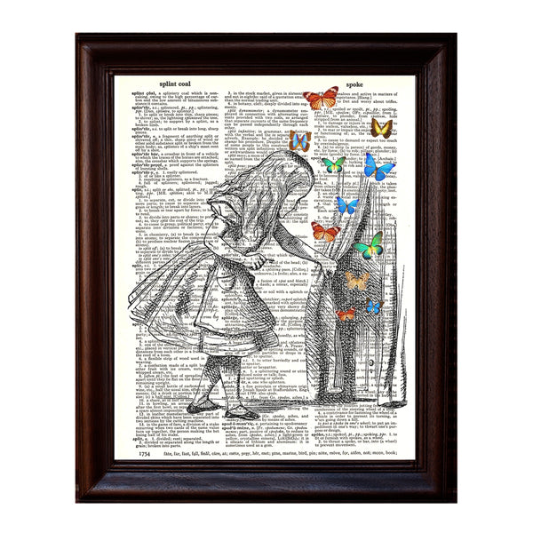 Alice and the Butterflies Dictionary Print