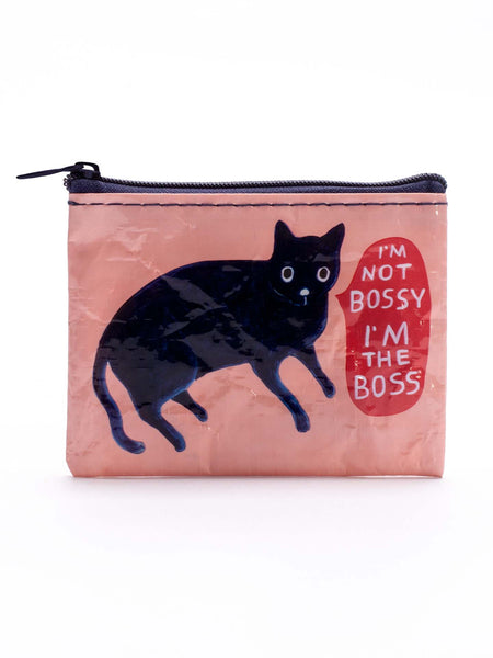 Im not Bossy Blue Q coin purse