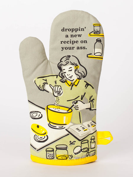 Droppin' a New Recipe on your Ass Blue Q Oven Mitt