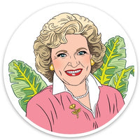Betty White Vinyl Sticker
