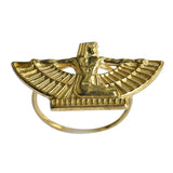 Egyptian Goddess Isis Brass Ring