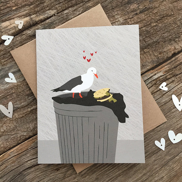 Seagull and Burger - All I Ever Wanted Greeting Card