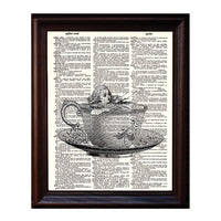 Alice and the Teacup Dictionary Print