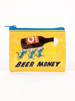 Beer Money Blue Q coin purse
