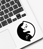 Cat Ying Yang Sticker