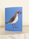What the Shit Seagull Greeting Card