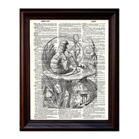 Alice & The Caterpillar Dictionary Print