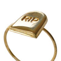 Gravestone Brass Ring